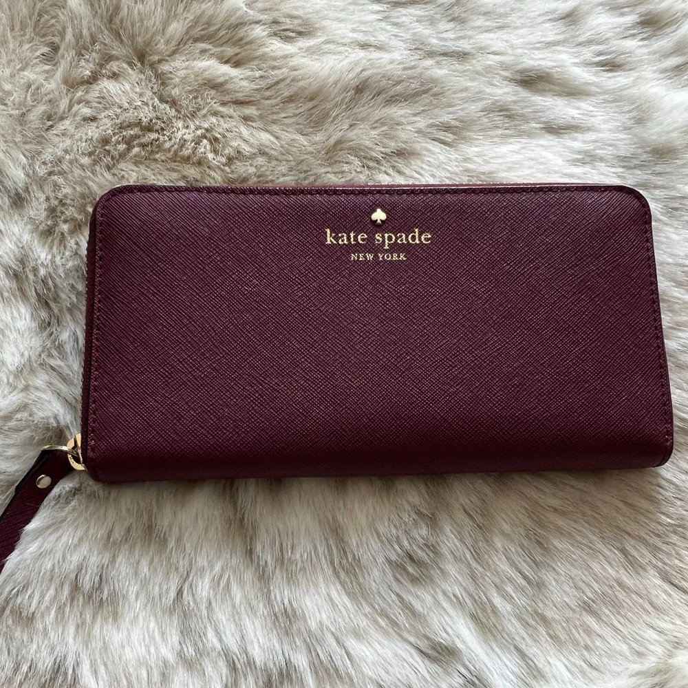Maroon Kate Spade wallet